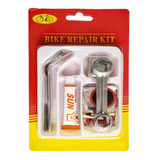 Kit Reparar Bicicletas Pegamento + 5 Parches + Llaves +lija