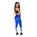 Leggins Largo Deportivo Azul Para Dama - Fit Gym