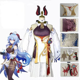 Fantasia De Cosplay De Ganyu Genshin Impact Costume Uniforme