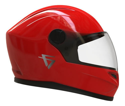 Casco Moto Integral V32 Compact Rojo Brillante Vertigo