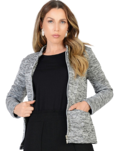 Jaqueta Feminino Blusa De Frio Corta Vento Versatil Tricot