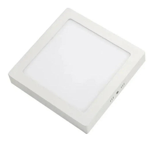 Pack 10 Foco Panel Plafón Led 18w Sobrepuesto Cuadrado Frio