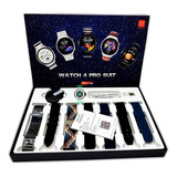 Pack Smartwatch Reloj Inteligente Llamada Mensaje + 7 Mallas