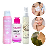 Kit De Cuidados Faciais Agua Micelar Mousse Bruma