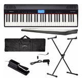 Teclado Digital Roland Go61p Piano Bluetooh 61 Teclas + Kit