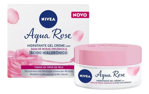 Nivea Aqua Rose Hidratante Facial Gel Ácido Hialurônico 50ml