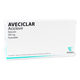 Aciclovir 250 Mg Aveciclar Solución Inyectable 5 Frascos