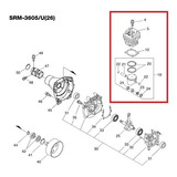 Kit Cilindro Y Pistón Desmalezadora Echo Srm-3605 Original