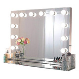 Kit 10 Focos Led Luz Espejo Usb Maquillaje Hollywood