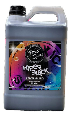 Shampoo Hyper Black Toxic Shine Galon 4 Litros