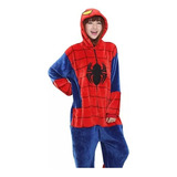 Mameluco Pijama Tipo Spider Man Con Gorro Adulto
