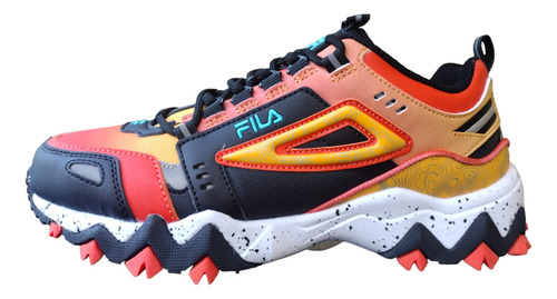 Tenis Originales Fila Modelo Oakmont Tr Orange