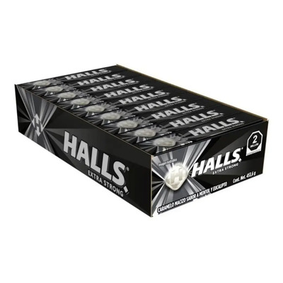 Halls Negras Extra Strong Caja De 18 Pz Tubo Caramelo Macizo | MercadoLibre