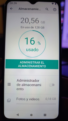 Moto G 20 128 Gb. Muy Poco Uso. Cargador, Tel Y Funda.