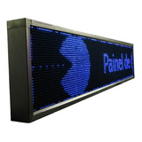 Painel Letreiro Led Digital 200x40 Externo Azul Wifi  Azul