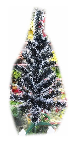 1 Árvore De Natal 50galhos 60cm Verde Musgo/ Branco Linda