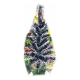 1 Árvore De Natal 50galhos 60cm Verde Musgo/ Branco Linda