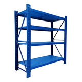 Estante Rack Metalico 400k 150x60x200cm Azul