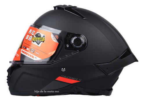 Casco Integral Mt Thunder 4 Sv Solid A1 Negro Mate