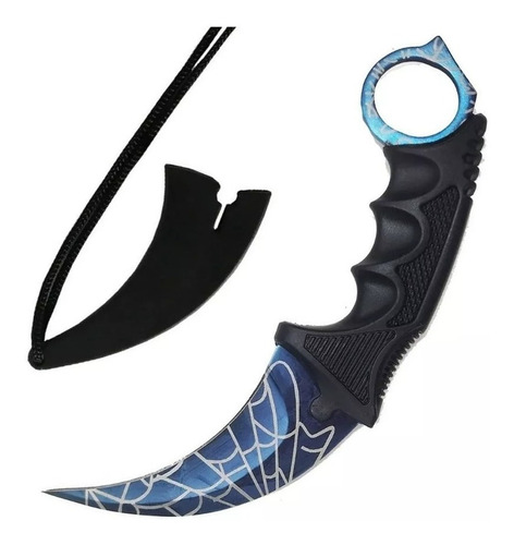 Faca Karambit Cs Go Rainbow Fade Real Fulltang + Bainha