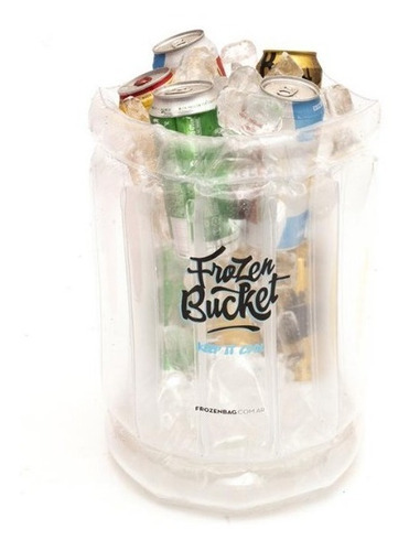 Hielera Inflable Para Botellas Y Hielo Frozen Bucket 
