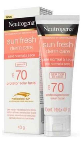 Neutrogena Sun Fresh Dry Skin Fps70 40g Cor