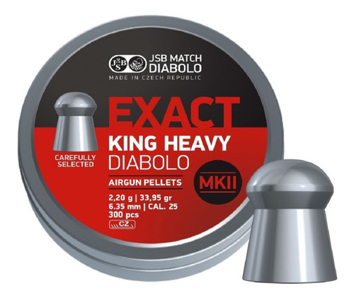 Balines Jsb Exact King Heavy Mkii 6.35 Caja X300 33.95grs