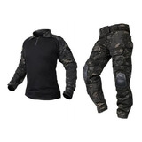 Tenida Combat Shirt Tactica Militar Airsoft Con Protecciónes