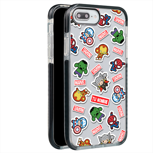 Funda Para iPhone Marvel Superhéroe Nombre Personalizada