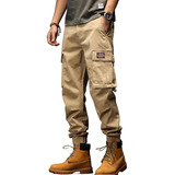 Moda Pantalón Jogger Cargo Para Hombre Casual Hip Hop Pants