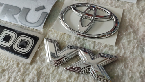 Kit Emblema Calcomana Toyota Meru Land Cruiser Vx 6 Piezas Foto 6