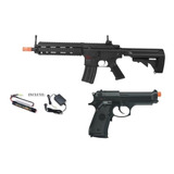 Combo Airsoft Hk 416 Aeg + Beretta 92fs Spring 6mm Xtreme C