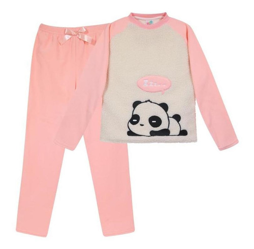 Pijama Teens Niña Sherpa/polar Bordado Coral H2o Wear