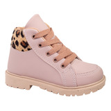 Coturno Feminino Infantil Bota Cano Curto Feminina Inverno