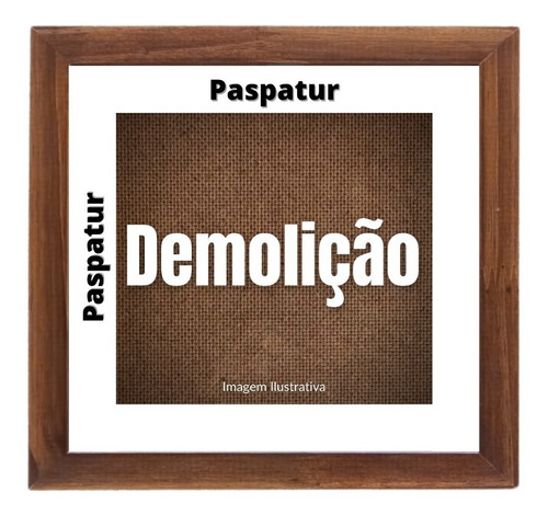 Moldura 20x20 C/ 3cm Paspatur C/ Vidro | Alta Qualidade