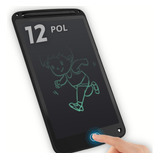 Lousa Mágica 12pol Lcd Tablet Infantil P/desenho E Escrita