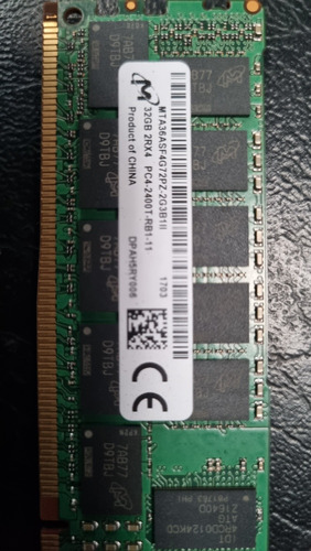 Memoria Ram Pc4 De 32gb Para Servidores Doble Procesador.