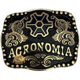 Fivela Grande Country Agronomia Cowboy Rodeio Para Cinto Top