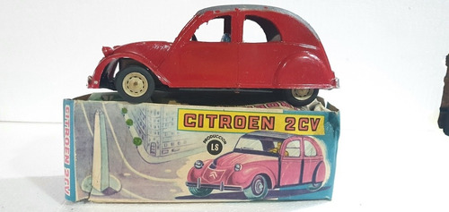 Juguete Citroen 2cv Friccion Plastico Antioguo 1970