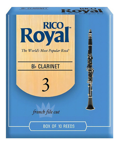 Cañas Rico Royal Para Clarinete Sib Dureza / Número Nº 3