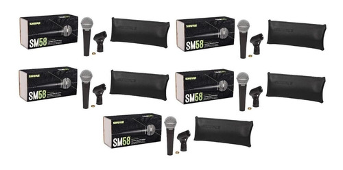 Shure Sm58-lc Micrófono Vocal Profesional Cardioide 5 Piezas