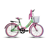 Bicicleta Infantil Rodada 20 Equipada Bravia Para Niña