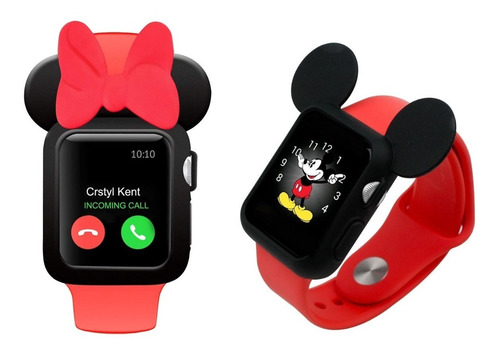 Combo Protectores Mimi Minnie Mickey For Watch 38-42mm 1,2,3