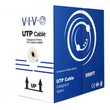 Cable Ethernet A Granel Vivo 500ft/ Cable Utp Caja De