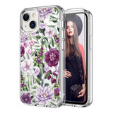 Funda Icedio Para iPhone 14 Plus C/pant Flower