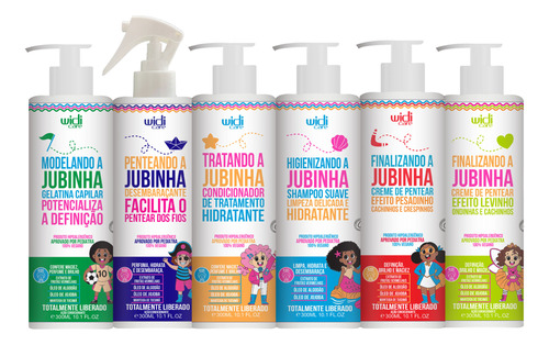 Kit Widi Care Linha Jubinha Completa Com 6 Itens