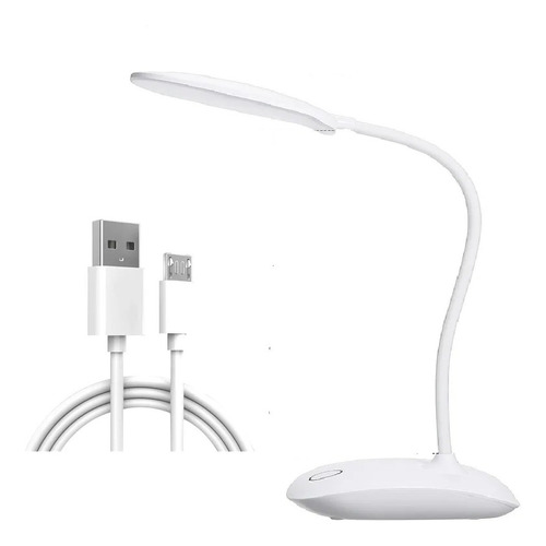 Lampara Tactil Led Escritorio Soporte Flexible Recargable