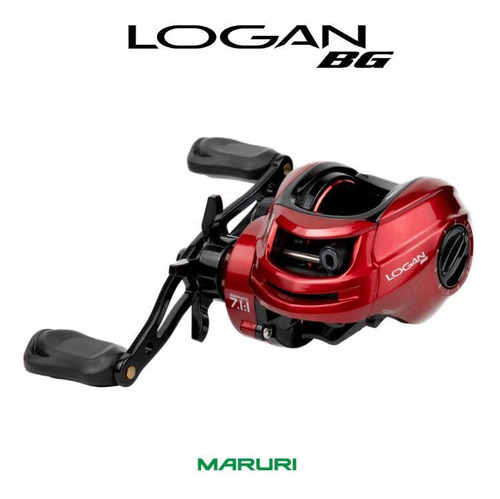 Carretilha Maruri Logan Bg 10000 Drag 6,5kg Direita Cor Vermelha Lado Da Manivela Direito