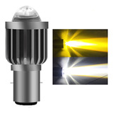 Bombilla De Faro Led De Dos Colores Para Motocicleta H4