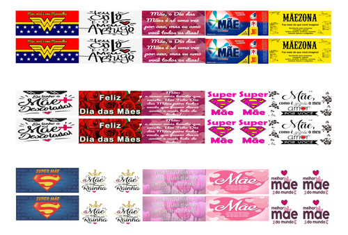 30 Estampas Sublimação Prontas Dia Das Mães Para Canecas.